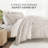 Patterned Ultra Soft 3 Piece Duvet Cover Set - Serenity-128498580-128498577