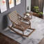 Chaise berçante en bois massif