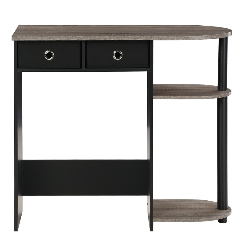 Julia Peninsula Home Laptop Notebook Computer Desk/Table, French Oak