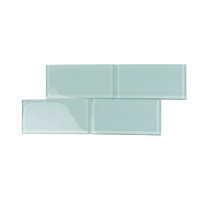 3"X 6" Polished Glass Subway Tile