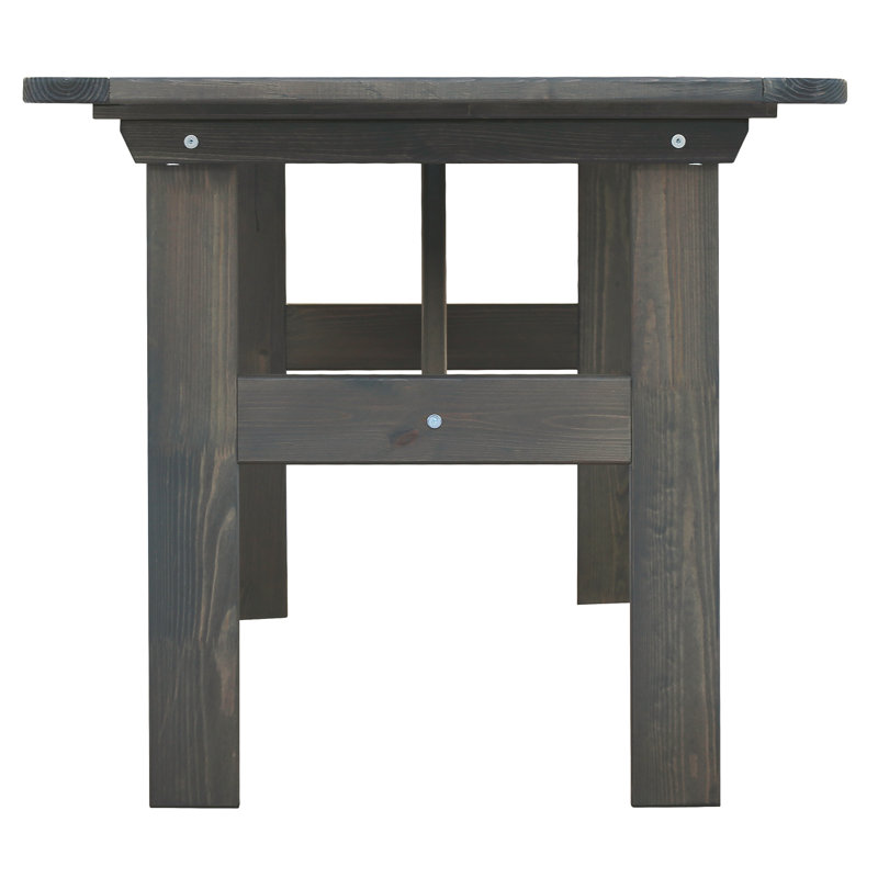 Youngs Rectangular 6 - Person 355.6Cm L Table, Taupe Grey