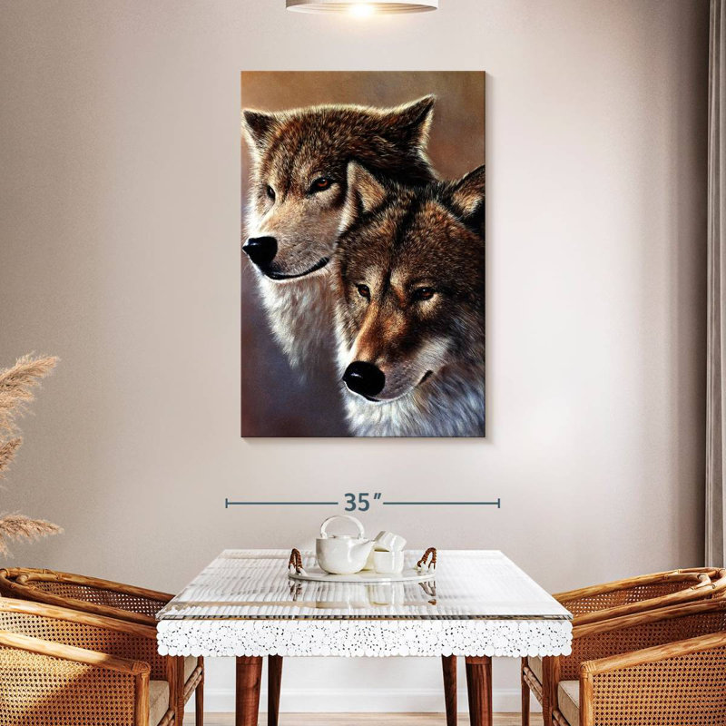 Brampt Fearless Wolves, 48" H x 32" W