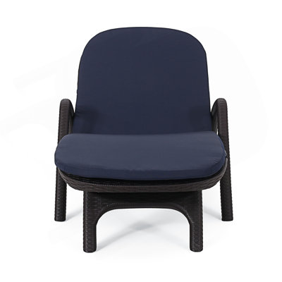 Chaise longue avec coussin, chaise d'extérieur
