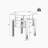 3-Piece Coffee Table,Square Glass Tea Table-90870842