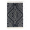 Blue My Mind Southwestern Area Rug in Dark Navy/White