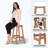Wood-Look HDPE Bar Stool-2124618066