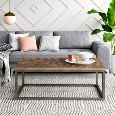 Galena Solid Wood Top Coffee Table
