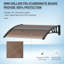 EvoNet 100cm W x 75cm D Plastic Cover Retractable Door / Window Awning