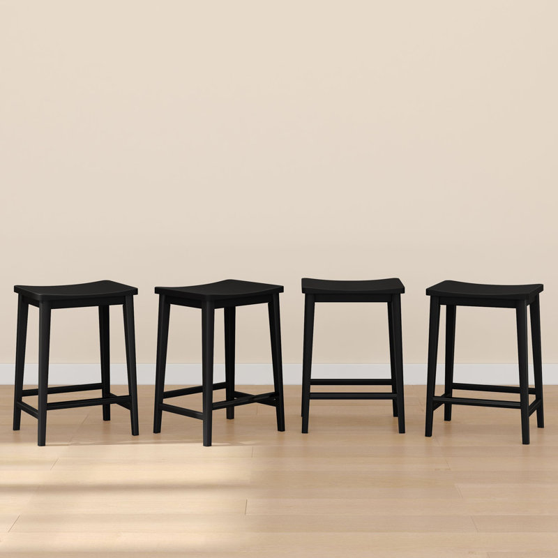 Tabouret de comptoir Smythe, Noir, noir, noir, noir, 4