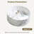 Bathroom Vessel Sink With Faucet, Drain Assembly