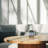 CERAMIC AZTEC PLANTER ON WOODEN STAND, GRAY-889359271
