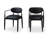 Eligah Vegan Leather Upholstered Dining Arm Chair-6766397-6766399