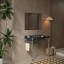 Lavabo de console de salle de bain, lavabo mural en céramique noire avec trous de robinet pré-percés-1910446795-1910446792-1910446798