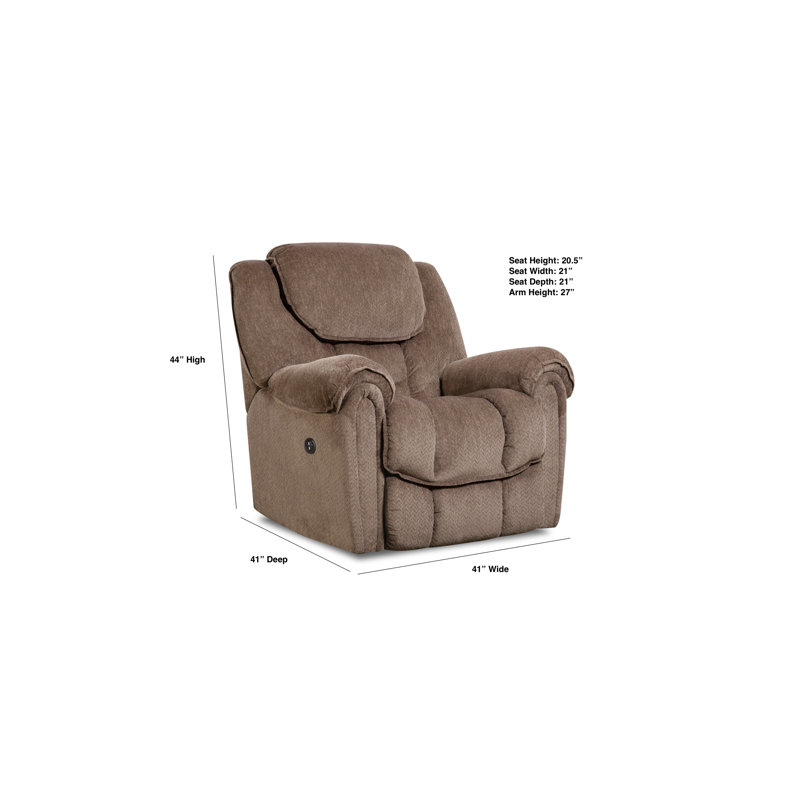 Fauteuil inclinable électrique berçant double Fallon