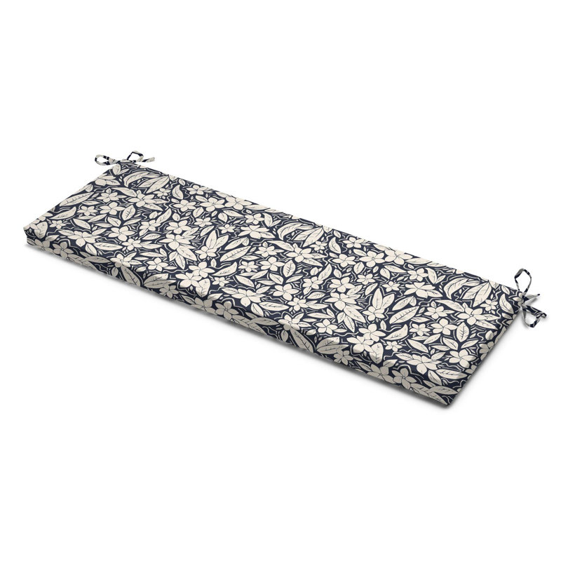 Blossom Bench Pad, Blue Floral