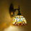 Pinter Glass and Iron Armed Sconce