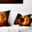 Designs on Black - Coussin imprimé abstrait-30734839