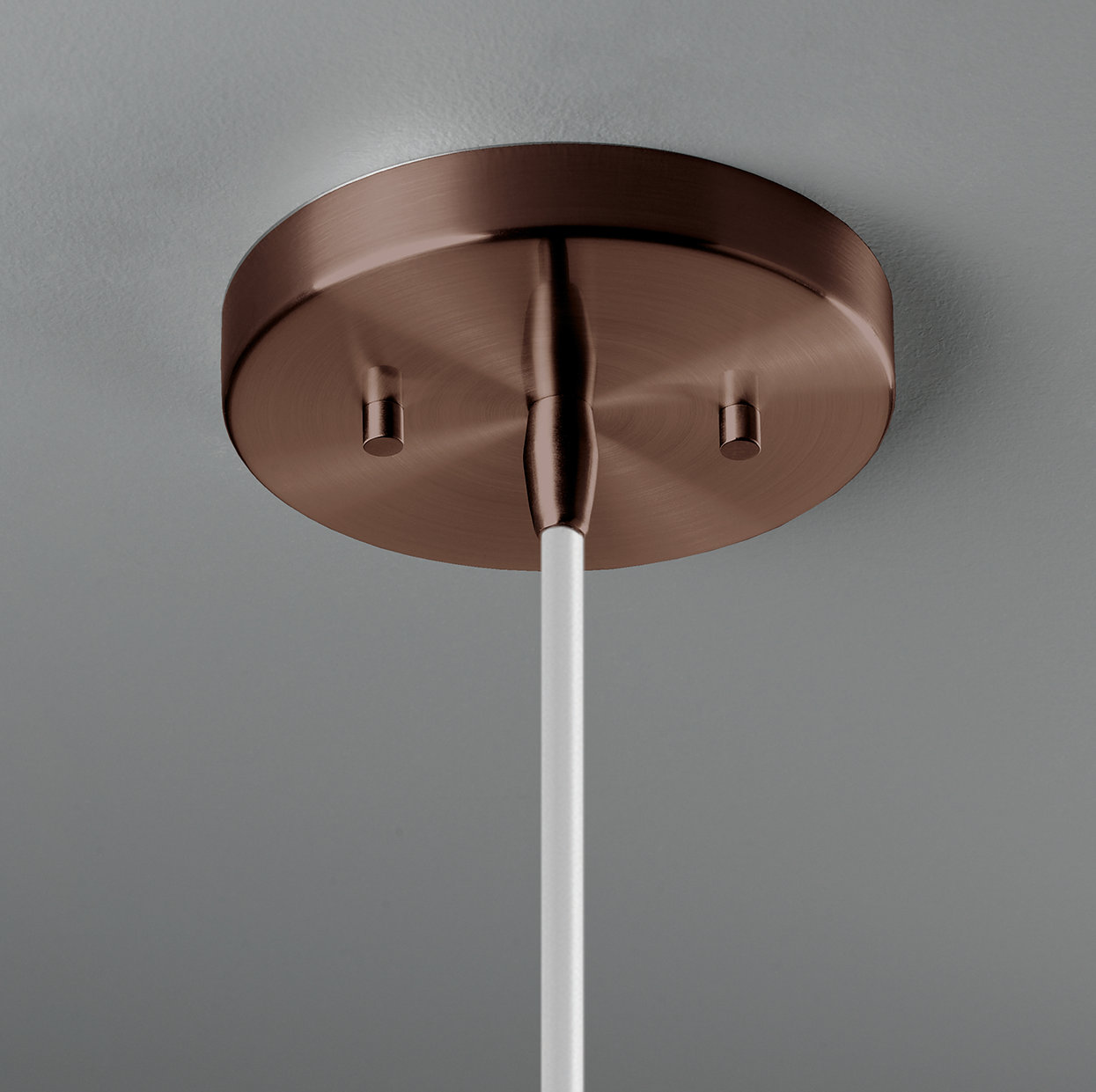 Leni Single Light Ceramic Dimmable Pendant, Dark Bronze, Antique Copper
