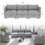 Ensemble de canapé modulaire convertible en chenille avec rangement Ares-674067458