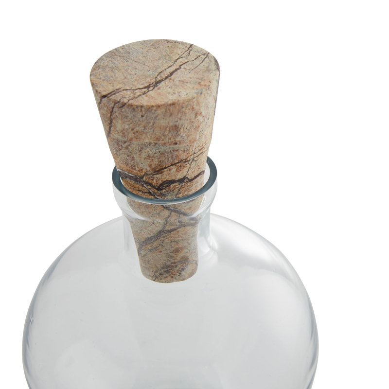 Oaklee 3 - Piece Glass Whiskey Decanter Set