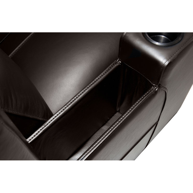 Sièges de cinéma configurables power home, Cuir véritable, Brun