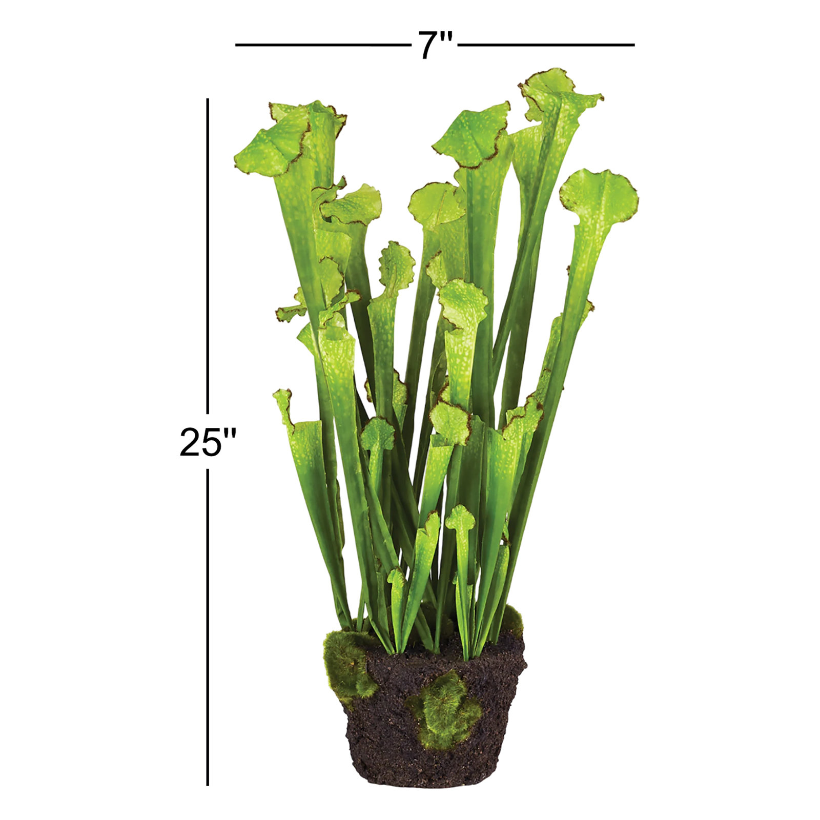 Faux Tulip Plant, 25" H x 7" W x 5" D