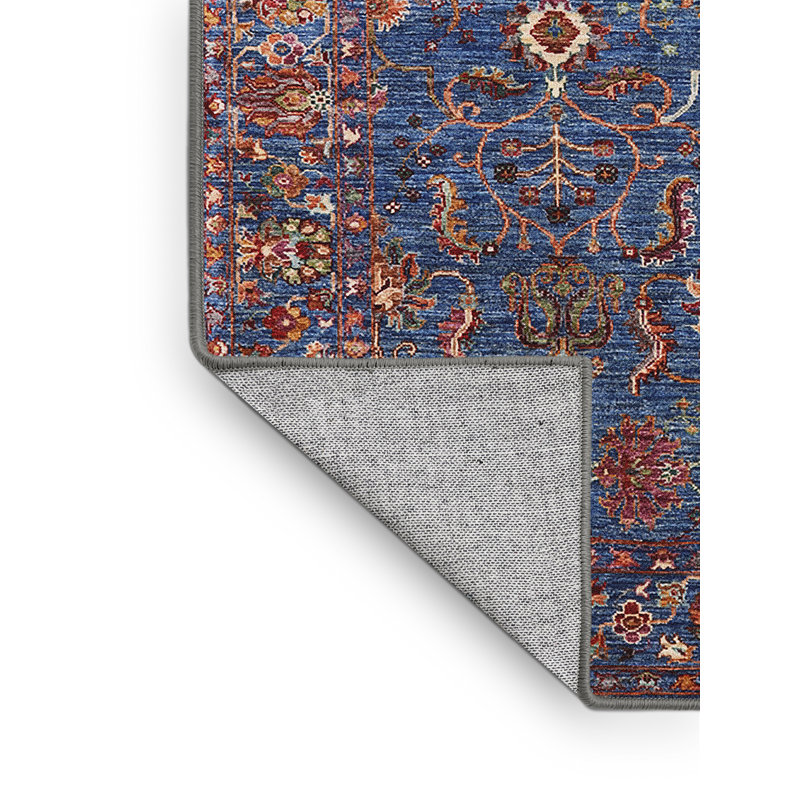 Tapis 100% Mid-Century moderne lavable à la machine 2420, Rectangle 8 pi x 10 pi