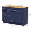 Base de meuble-lavabo simple 48 po seulement-95278116