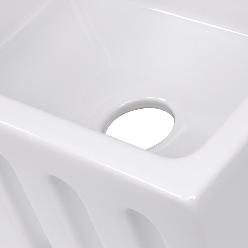 Island 35.75'' L Single Basin Kitchen Sink, 24"