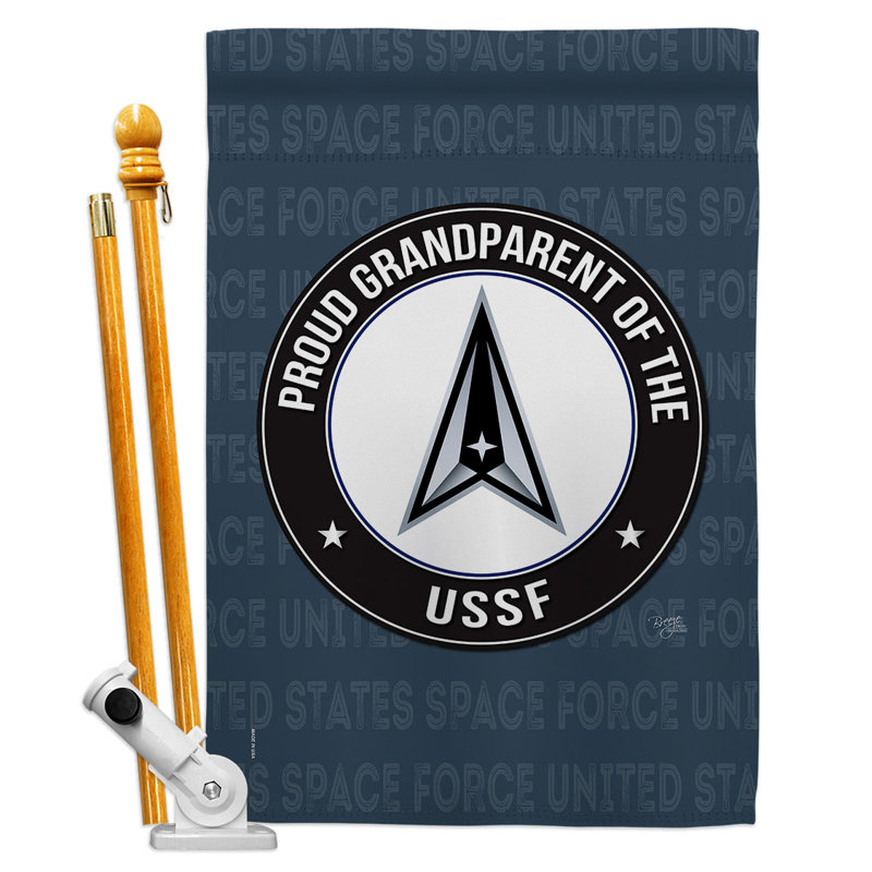 Double Sided 40'' H x 28'' W Polyester Flag Set