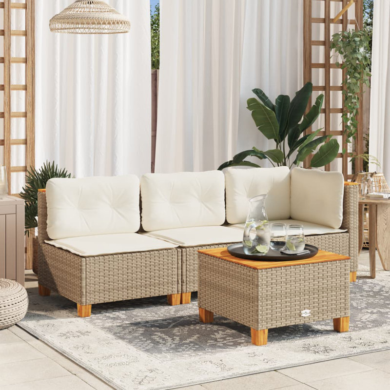Square Coffee Table, Beige