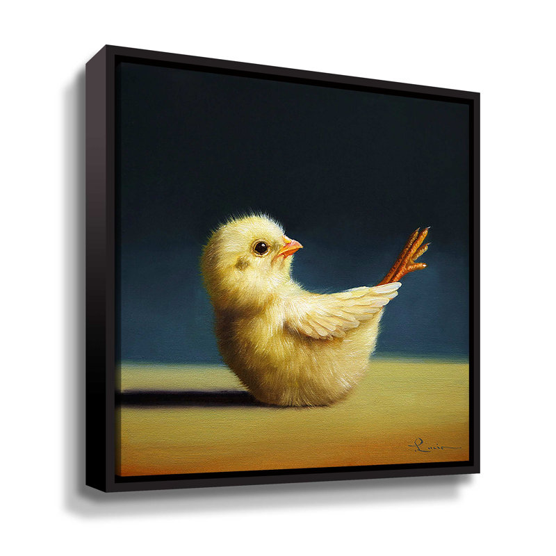 «Yoga Chick Boat Pose Gallery», toile tendue, Cadre flottant, H 10 po x l 10 po x P 2 po