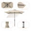 Parasol de marché carré Rinesh-1577955549