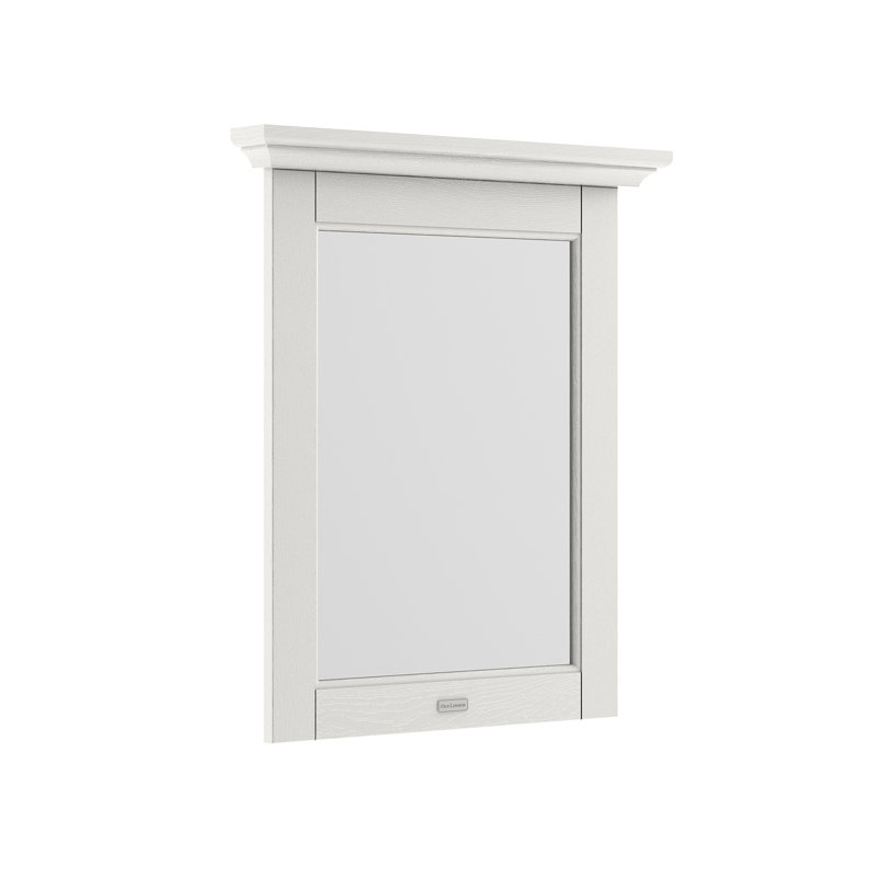 Old London Wood Flat Wall Mirror, Timeless Sand