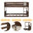 Kids Twin Over Twin Floor Bunk Bed With Headboard And Footboard-175195577
