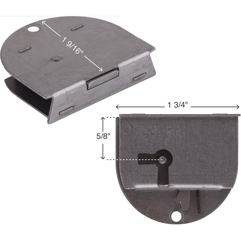 Rounded Half Mortise Lock with Skeleton Key