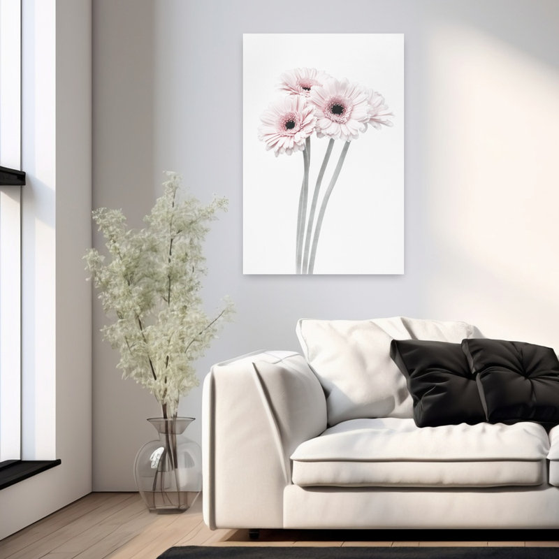 Art contemporain Art floral contemporain, H 36 po x l 24 po
