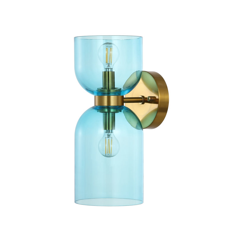 Oregon 2 - Light Armed Sconce, Blue