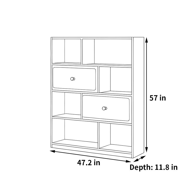 Patnaude, (4 tablettes) H 57 po x l 47,2 po x P 11,8 po