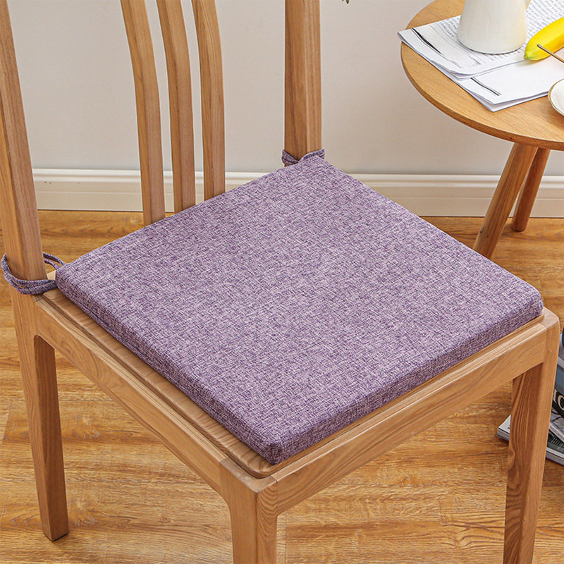 1Pcs Dining Chair Cushions Chair Cushion Can Disassembled And Washed Home Or Office Chair Seat Cushion Thickened Sponge Pad Antiskid Strap Designs