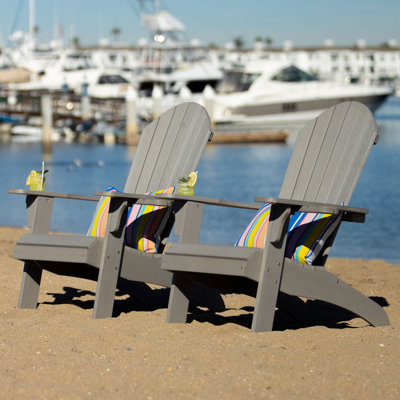 Chaise Adirondack d'extérieur en PEHD LuXeo Westwood