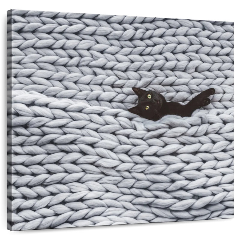 Brampt Little Black Cat, 10" H x 10" W
