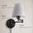 Steel Swing Arm Sconce-1303024477