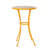 Eberto Outdoor Ceramic Tile Side Table with Iron Frame, Yellow