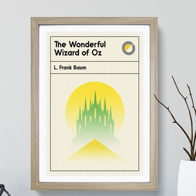 Book Cover the Wonderful Wizard of Oz L. Frank Baum - Picture Frame Graphic Art