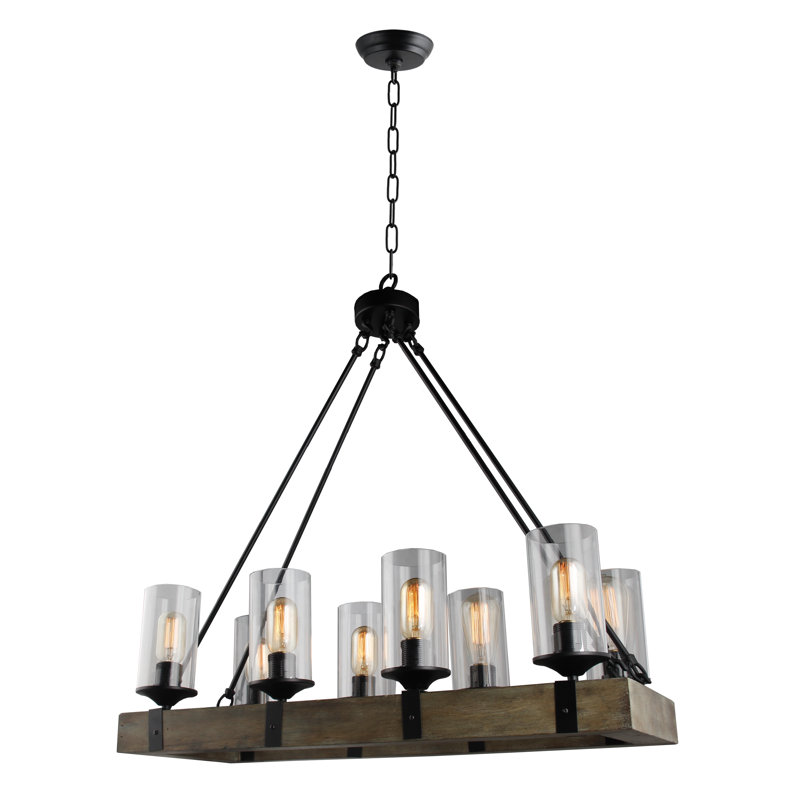 Barkley 8 - Light Dimmable Cylinder Chandelier