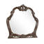 Miroir pour commode Ruth, brun cerise traditionnel 48 x 51