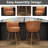 Anneli Swivel 24'' Swivel Counter Height Bar Stools Counter Stools for Kitchen Island-88586460-88586458