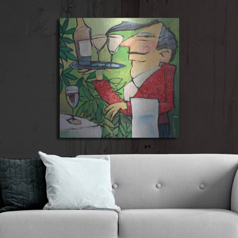 «The Wine Steward» par Tim Nyberg, H 36 po x l 36 po