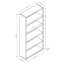 Bibliothèque à niveaux ouverts H 70,75 "Besiana-86879851